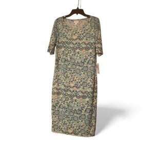 Patterned Blue Dress